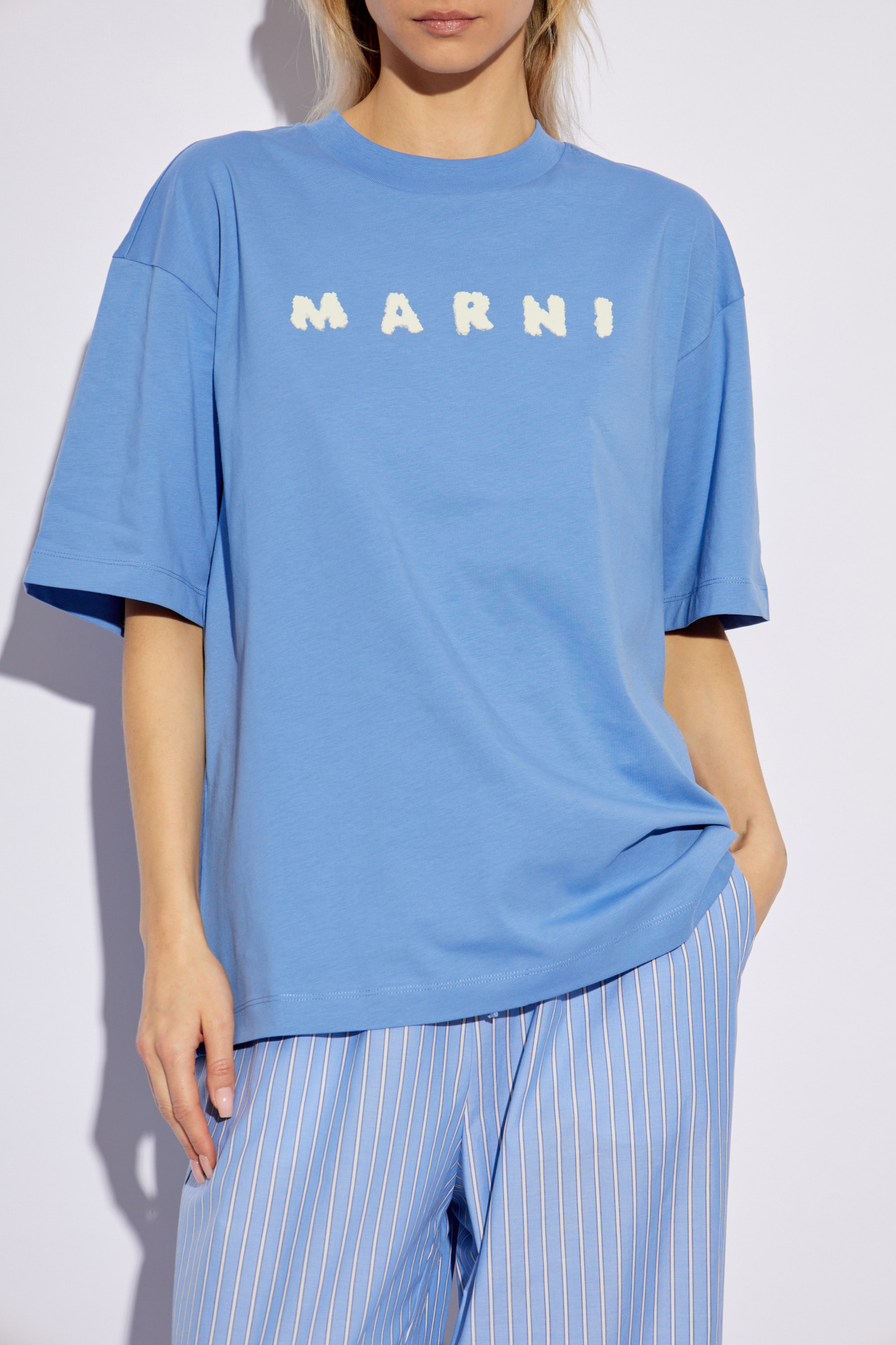 Marni T-shirt with printed logo | Women's Clothing | Vitkac Marni T-shirt with printed logo | Women's Clothing | Vitkac